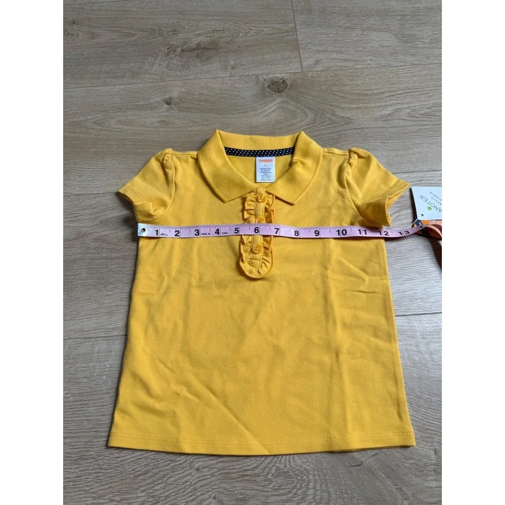 NWT Girls Kids Gymboree playproof uniforms nanotex short sleeve polo size 3T